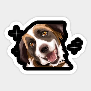 dog vector style Sticker